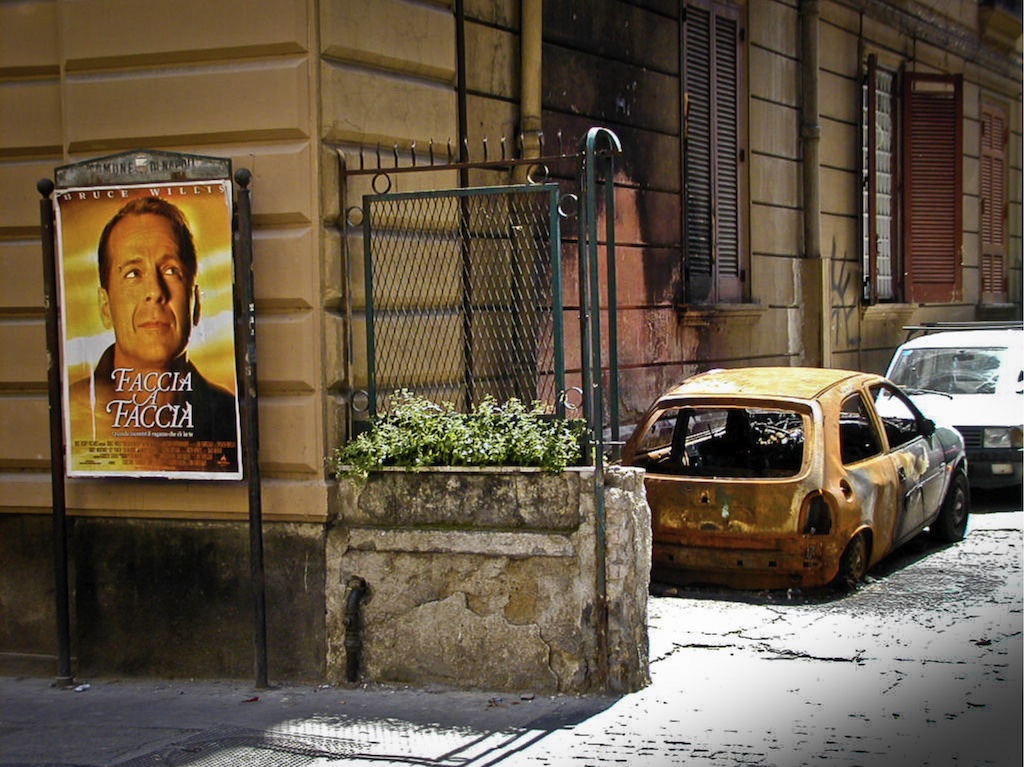 Black and white portrait photograph titled Bruce